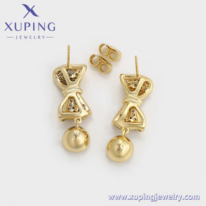 Pendientes de Lazo Dulce de <span class=keywords><strong>Xuping</strong></span> Jing Jing <span class=keywords><strong>Jewelry</strong></span>, Aretes Modernos para Mujer para Bodas y Cumpleaños, <span class=keywords><strong>Material</strong></span> de Aleación X000801715 - Product Image 5