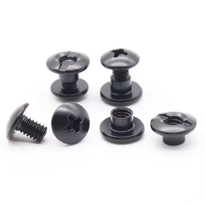 Tornillos de remache con bloqueo para paneles ciegos, Fijador para postes aislantes, Tornillo con punta de latón, Tuerca de barril hexagonal, Perno - Product Image 3