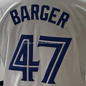 Prêt à Expédier Addison <span class=keywords><strong>Barger</strong></span> Bleu Clair Autre Meilleure Qualité Maillot de Baseball Cousu - Product Image 3