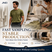 Camiseta JNEI para Hombre, 100gsm, Ultraligera, para Estar en Casa, Suave al Tacto, Transpirable, de Secado Rápido, para Viajar