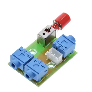 XH-M371 3.5 Audio 2 Ways into 1 Way Out Switching Module Board Audio Socket Switch Diy Electronic PCB Board