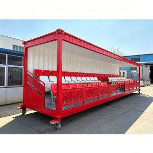 Tribuna Container Prefab Stadium Spectator Stands 63 Seats Covered Stand for Football Filed Portable Bleachers - Product Image 2
