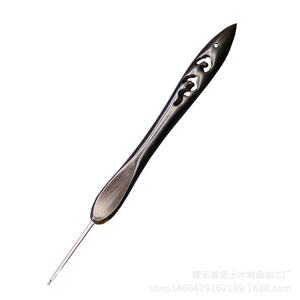 เข็มโครเชต์ด้ามไม้จันทน์ ด้ามจับสแตนเลส จับถนัดมือ ชุดอุปกรณ์ถักไหมพรม DIY ลดราคา - Product Image 6