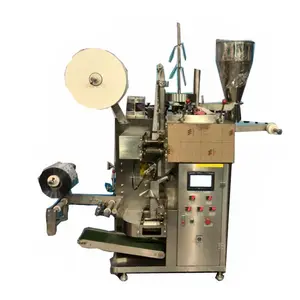 Automatic nylon triangle pyramids silk loose tea bag packing machine for inner and outer tea bag