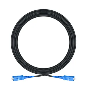 Indoor / Outdoor Spiral Armored Anti-Rodent Fiber Optic Cable Patch Cord With Lc Fc Sc St Connector Outdoor Armorede