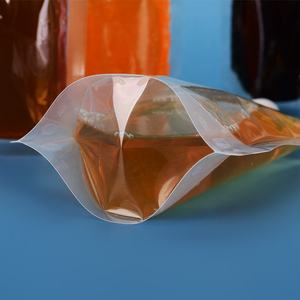 Sacchetto per beccuccio in piedi per acqua e succo di bevanda usa e getta in plastica trasparente all'ingrosso - Product Image 3