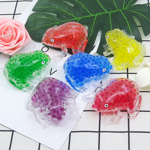High Quality TPR Animal Frog Squishy Stress <b>Balls</b> Beads Filling Slow Return Hand Exercise <b>Squeeze</b> Stress Relieve Toys for Kids - Product Image 2
