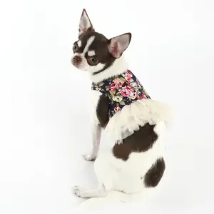 Chaleco de Estilo Chaleco para perros pequeños, traje de tracción, falda con estampado, arnés bonito para perros, arnés para mascotas a la moda