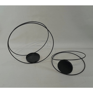 Juego de Portavelas Circulares de Metal Minimalistas Modernos, un Impresionante Accesorio de Decoración, Colección a Precio de Mayoreo - Product Image 1