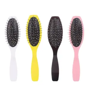 Professional custom logo salon plastic steel needle wig Hair Brush