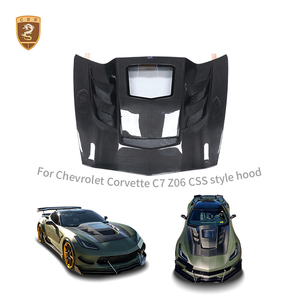 Capó Delantero de Fibra de Carbono Estilo <span class=keywords><strong>CSS</strong></span> para Chevrolet Corvette C7 Z06 2013-2019 - Product Image 1