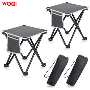 Mesa Plegable para Exteriores Woqi, Tela Oxford Ligera y Portátil, Base Cruzada Cuadrada, Mesa de Picnic para Camping con Bolsillos de Malla - Product Image 3