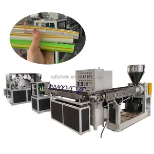 PVC plastic hose production line 1/2 inch 1 inch 3/4 inch fiber reinforced hose multi-layer braided mesh pipe extrusion line