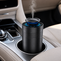 Diffuseur d'arômes sans eau pour voiture, diffuseur de parfum 20 ml avec commande par bouton
