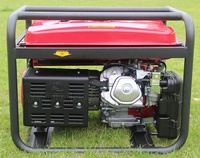 Propulsé par un moteur HondaGX390 5,5 KW 5,5 kva démarrage à recul démarrage électrique en option mini générateur à essence de la plus haute qualité pour la maison