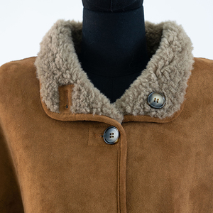 Manteau <span class=keywords><strong>trench</strong></span> en faux daim Mode de plein air Loisirs Vêtement chaud épaissi Manteau en faux daim pour femmes - Product Image 4