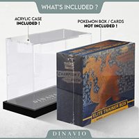Boîte magnétique transparente MIingShi, boîte de rangement en acrylique avec base noire, boîte ETB, boîte de rangement