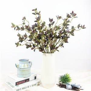 Venta al por mayor de plantas artificiales, árbol, hojas de <span class=keywords><strong>Olmo</strong></span>, simulación de vegetación, hojas decorativas, arreglo floral - Product Image 3