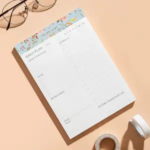 2023 Wholesale Custom Notepad Memo Pad To Do List Business Magnetic Daily A5 Tear Off Memo Note Pad