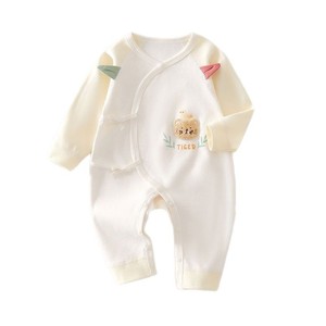 Body de Bebé de Algodón Puro Unisex de 0 a 6 Meses, Traje de Gateo para Primavera y Otoño con Diseño de Tigre - Product Image 3