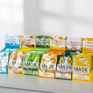 Newest Factory Wholesale Whitening Hydrating Organic Fruity Hyaluronic Acid Beauty Face Moisturizing Skin Care Sheet Facial Mask