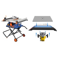 Scie à table pliable portable 2000W pour le travail du bois, machine à découper le bois haute efficacité