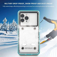 Étui de téléphone universel étanche IP68 7 pouces pour extérieur, protection intégrale 360° contre les chocs, compatible avec iPhone, Samsung, INFINIX, HUAWEI