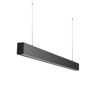 Lámpara de Techo LED Lineal Negra de Diseño para Comedor, 55x70mm, Iluminación Interior para Oficina, Moderna y Minimalista - Product Image 2