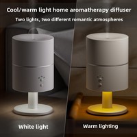 Diffuseur d'arômes ultrasonique silencieux 260 ml pour lampe de bureau, humidificateur avec minuterie et lumière froide/chaude pour usage domestique et commercial (vente en gros)