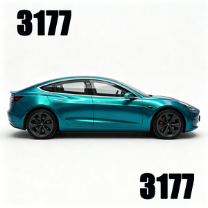 Vinilo para Envoltura de Autos con Cobertura Total, Color Azul Metálico Atomic <span class=keywords><strong>Teal</strong></span>, Autoadhesivo, Autoregenerable, Antiarañazos, Cambia el Color de la Pintura del Auto, Suministro de Fábrica - Product Image 3