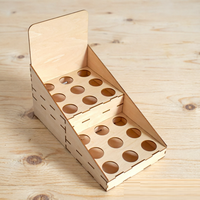 Offre Spéciale : Plateau Organisateur en Bois Découpé au Laser Personnalisé pour Huiles Essentielles, Support Multi-Trous pour Bouteilles de Parfum, Présentoir pour Salon et Maison