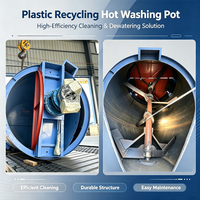 Cuve de lavage à chaud haute performance pour flocons de PET, réservoir de lavage à chaud pour le recyclage du plastique, destiné aux lignes de production de lavage de bouteilles PET