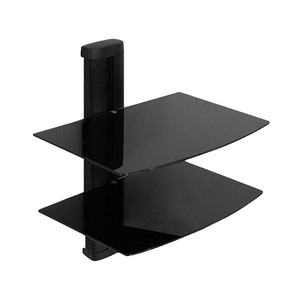 <span class=keywords><strong>2</strong></span> raflar bileşen AV DVR DVD kablo kutusu oyunu duvar dağı 300 dvd raf - Product Image 1