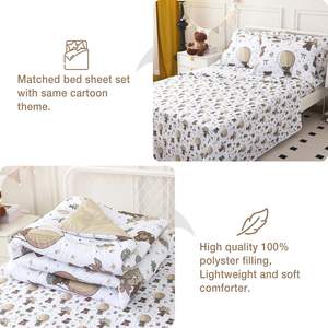 <span class=keywords><strong>Lenzuola</strong></span> e piumino per <span class=keywords><strong>bambini</strong></span> set sonno souther battito cardiaco orso coperta piumone - Product Image 3