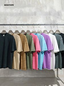 S1721 Camisetas Vintage Lavadas al Ácido para Hombre, Camisetas Unisex Personalizadas al por Mayor de 270 Gramos, Camisetas Desgastadas con Lavado Vintage - Product Image 2