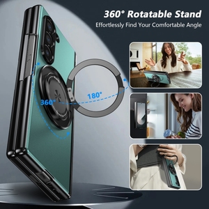 Per <span class=keywords><strong>Samsung</strong></span> <span class=keywords><strong>Galaxy</strong></span> Z Fold6 medaglia d'oro girevole serie anello porta telefono custodia - Product Image 6