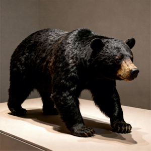 スチールアニマトロニクス現実的なクロクマモデルリアルな屋内/屋外装飾博物館 & 野生生物展示会 - Product Image 1