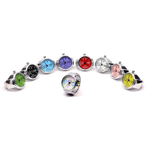 Fashion Alloy <b>Silver</b> Shell Personality <b>Men</b> and Women Finger Watch Couple Watch <b>Ring</b> - Product Image 2