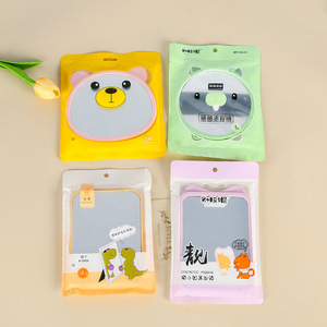 Cartoon <b>Tabletop</b> <b>Mirror</b> Round Folding Wall Mounted Makeup <b>Mirror</b> For Home Student Dormitory Desktop Use - Product Image 3