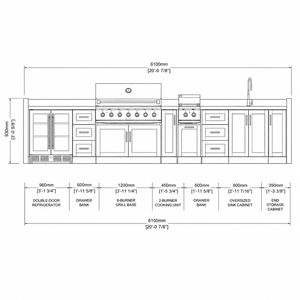 Cucina per <span class=keywords><strong>barbecue</strong></span> e Grill all'aperto di lusso per ville Forno elettrico integrato su misura e griglia <span class=keywords><strong>in</strong></span> acciaio inossidabile - Product Image 6