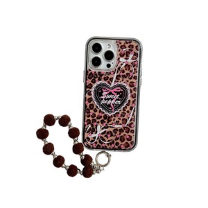 <span class=keywords><strong>Coque</strong></span> de téléphone antichoc deux-en-un en acrylique étincelant à motif léopard en forme de cœur pour <span class=keywords><strong>iPhone</strong></span> 17 et 16 Pro Max - Product Image 5