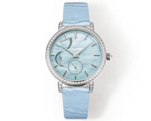 Reloj Mecánico Automático de Acero Inoxidable con Fase Lunar y Esfera de Nácar Clásica, de Primera Calidad - Product Image 5