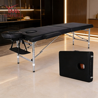 Schönheitssalon-Möbel Wimpernbett Edelstahl Klappbare 3-Teilige Massageliege für Gesichtsbehandlungen und Wimpernverlängerung