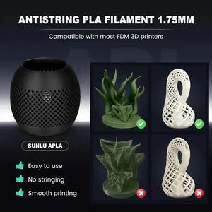 Filamento para Impresora 3D SUNLU APLA, 5 kg, 1.75 mm, 5 Rollos, Sin Hilo Flotante, 100% Libre de Burbujas, Acabado Mate, Precisión de 0.02 mm, 1 kg/Rollo - Product Image 3