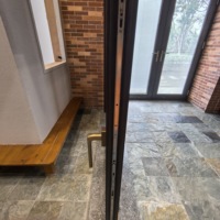 Porte coulissante en verre à faible émissivité insonorisée pour hôtel et villa de luxe Porte coulissante intérieure à économie d'énergie en bois massif pour les centres commerciaux