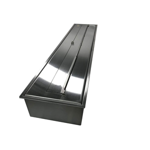 PANSEE Brûleur en acier inoxydable de 24 pouces, cheminée à éthanol encastrée pratique pour salon, hôtel et villa - Product Image 6