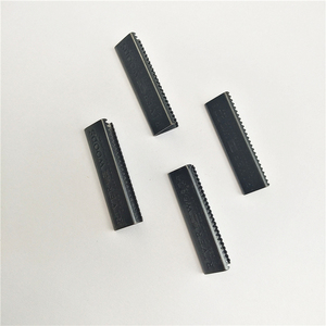 Ribbon Crimp End Cord Folding Claw Rope Belt End Clips Custom Carved Logo Metal <strong>Stopper</strong> 30% Deposit 7-15 Days Acceptd Carton - Product Image 1