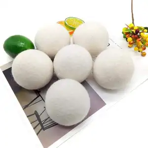 Witte 100% Wol Droger Ballen 6-Pack 7Cm Biologische Wasdroger Ballen Wasdroger Machine Gebruikt