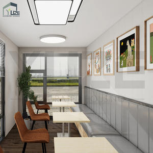 Conteneur de <span class=keywords><strong>restaurant</strong></span> de luxe personnalisable de 20 pieds ou 40 pieds, à 2 étages, entièrement équipé, avec terrasse et escalier - Product Image 4