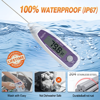 Laboratory IP68 Digital LCD Handheld Thermometer with High/Low Temperature Alarm OEM Customizable